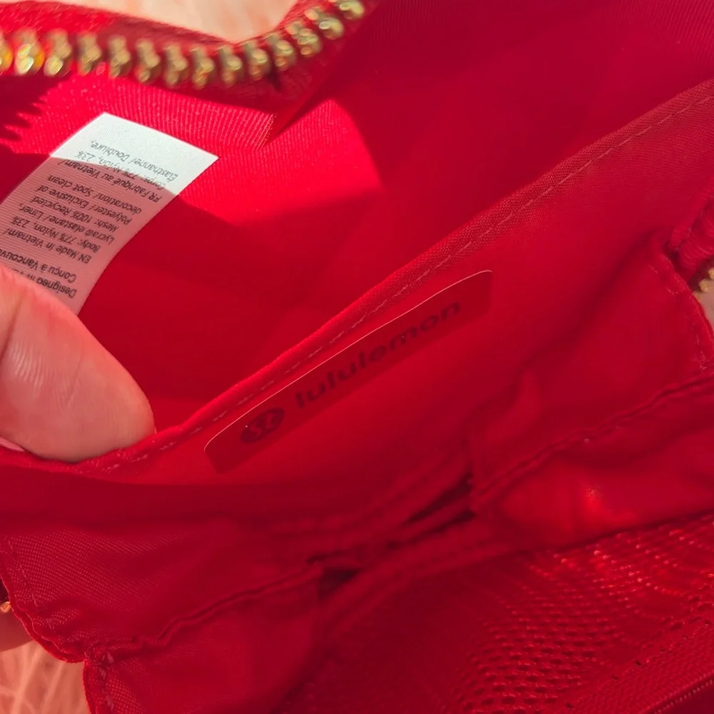 ❤️ lululemon Red Heart Wristlet Keychain BNWT